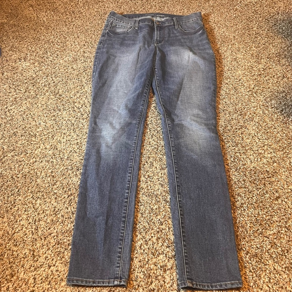 Old Navy Original Mid Rise Denim Jeans Womens Size 8 Long Blue Classic